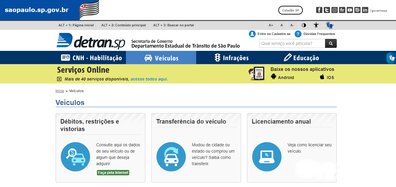 Portal DETRAN São Paulo