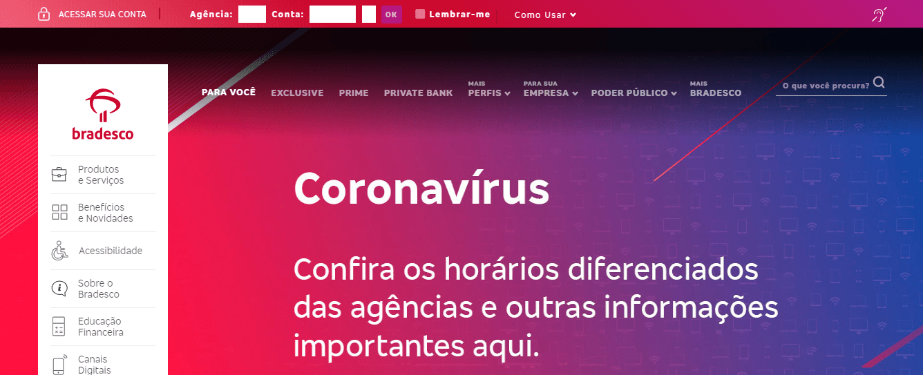 Site Oficial do Bradesco